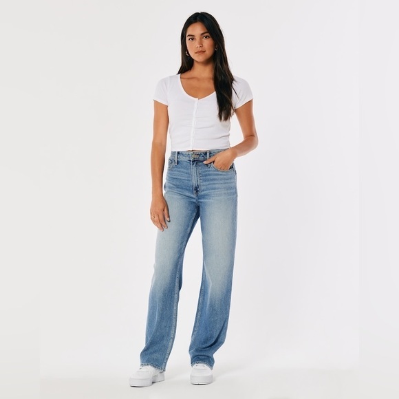 Hollister Ultra High Rise Dad Jean Size 25 - Picture 16 of 16